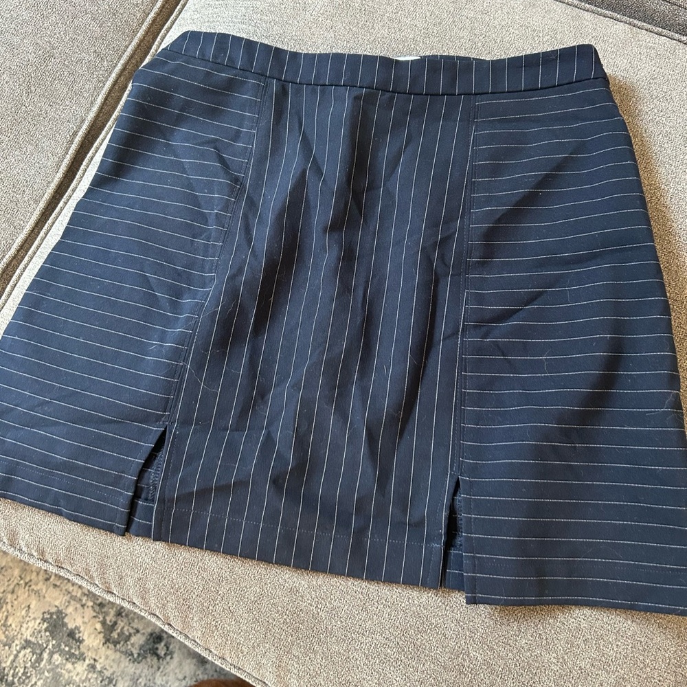 Cooperative Blue Mini Pencil Skirt with Slit